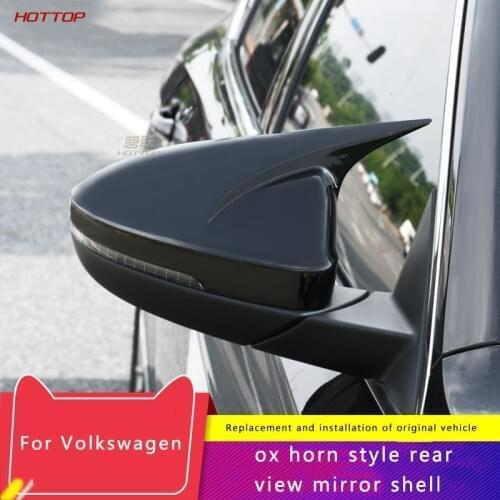 For Volkswagen Vw Series Passat Lamando Bora Sagitar Lavida Plus 2019 2020 Ox Horn Rearview Mirror Cover Reversing Mirror Shell