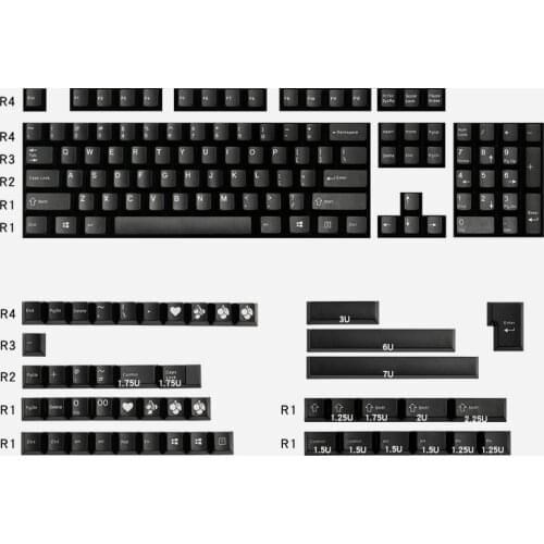 Double shot ABS keycap cherry profile 153 keycaps doubleshot cherry for mechanical keyboard