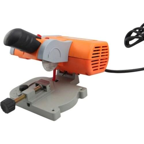 45 Degree Electric Wood Saw New Cutting Machine Diy Tools Steel Blade Mini Bench Cut-off Saw For cutting Metal Wood Plastic