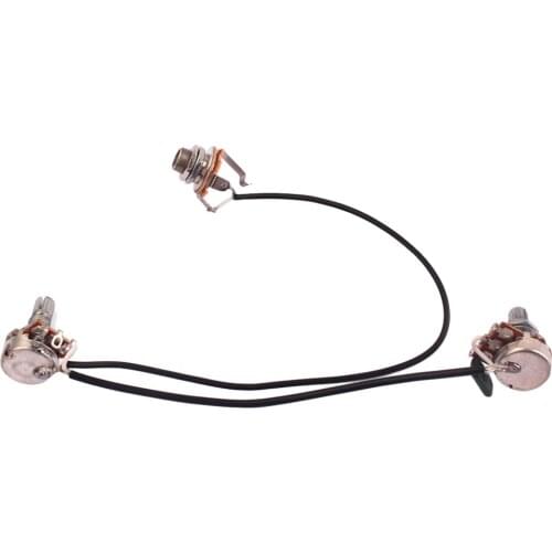 Tooyful Single Coil Pickup Wiring Harness 1 Tone 1 Volume & for 3/4 String Cigar Box Guitar Parts