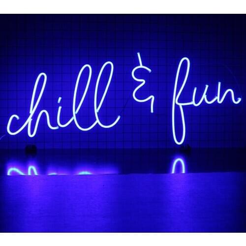 Custom Flex Neon Sign Light Chill Fun Letter Personalized Hanging Wall 12V Led Decoration Neon Top Ins Home Room Party Acrylic