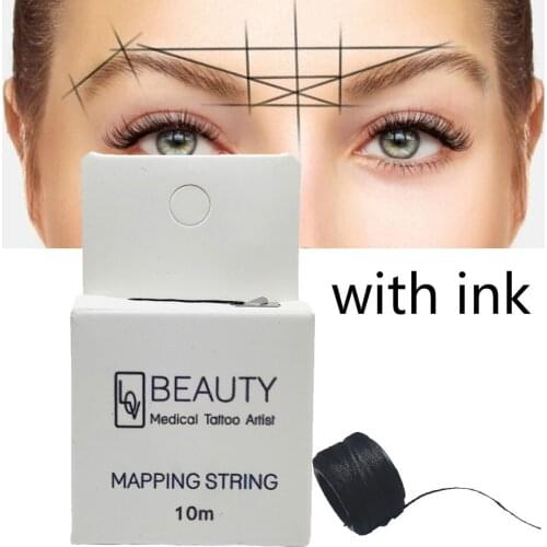 Mapping pre-ink string for Microblading eyebow Make Up Dyeing Liners Thread Semi Permanent Positioning Eyebrow Measuring Tool