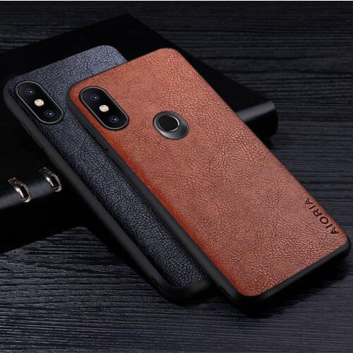 Leather Case For Xiaomi Mi Mix 2S Luxury Style High Grade Retro Litchi PU Material Soft TPU Protection Shockproof Cover coque