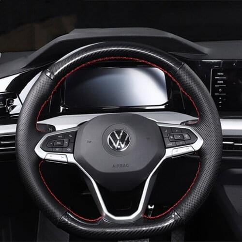 For Volkswagen Golf 8/Magotan DIY custom leather special interior car steering wheel cover car accessories