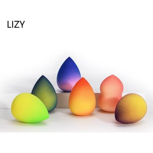LIZY Colorful Water Drop Blending Shape Cosmetic Puff Powder Smooth Womens Makeup Foundation Sponge Beauty Make Up Tools