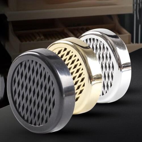 3 Color Portable Round Plastic Cigar Humidifier Humidor Gadgets Plastic Cigarette Cigar Humidifier Smoking Accessories 55mm*12mm
