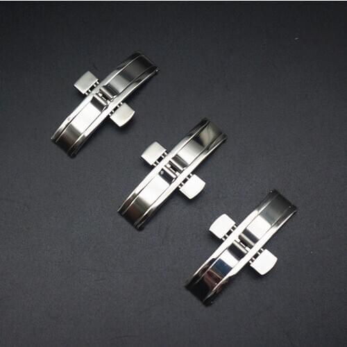 Metal Double Press Deployment Buckle For Longines L4 L2 Watch Accessories Stainless Steel Seamless Butterfly Buckle Watch Band