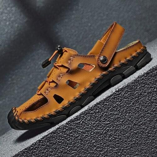 New 2 Uses Mens Beach Sandals Outdoor Beach Slippers for Men Summer Water Shoes Male Sport Sneakers Swimming Shoes Breathable