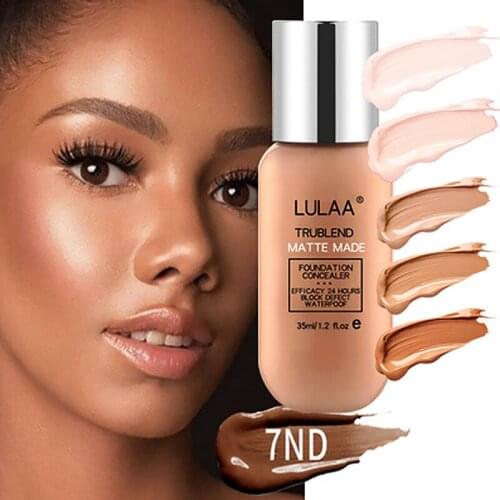 Age Back Foundation Base Makeup Age Rewind Matte Liquid Foundation Full Coverage Concealer Waterproof Matte Foundation