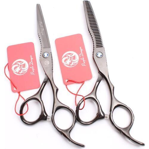 1Pair Z1011 6" 17.5cm Purple Dragon TOP GRADE Hairdressing Scissors Cutting Scissors Thinning Shears Professional Hair Scissors
