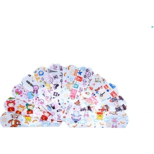 100Pcs Waterproof Breathable Cute Cartoon Band Aid Hemostasis Adhesive Bandages First Aid Emergency Kit For Kids Children