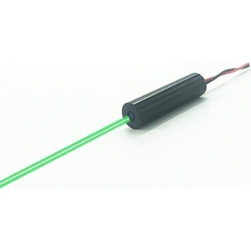 Industrial 8mm 515nm/520nm 10mW green laser module/ high stability ,low temperature resistance