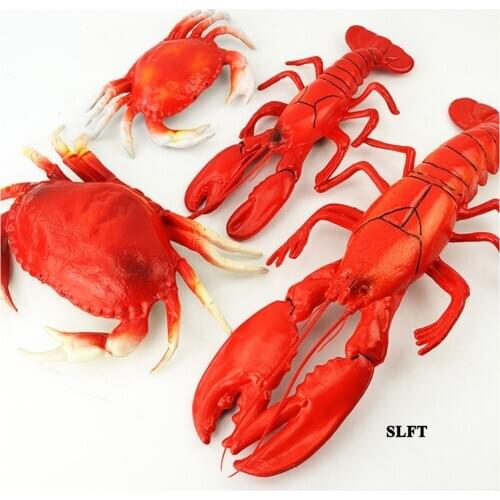 Supermarket butchery store shop decoration display props animal model fake crab lobster crayfish crawfish prawn shrimp toys