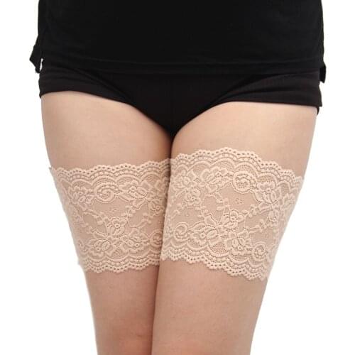 Sexy elegant inner thigh anti chafing thigh bands anti-slip silicone women summer hot thigh band