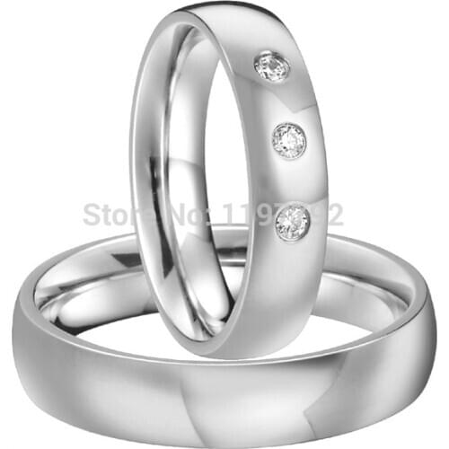 Silver color heath titanium top quality fashion simple engagement rings china