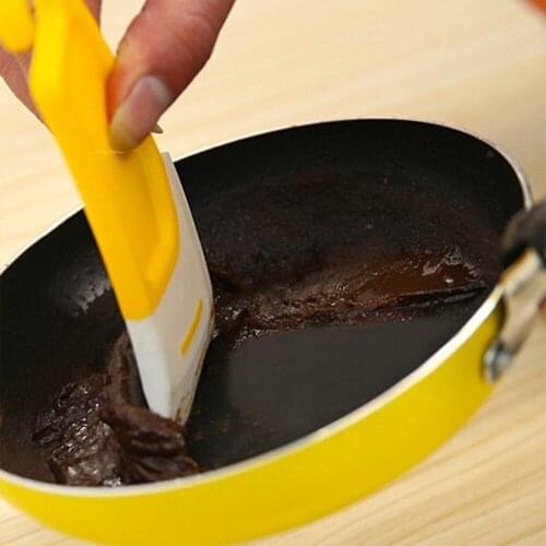 Pan Cleaning Scraper Silicone Kitchen Spatula Cake Baking Tool Pastry Spatulas