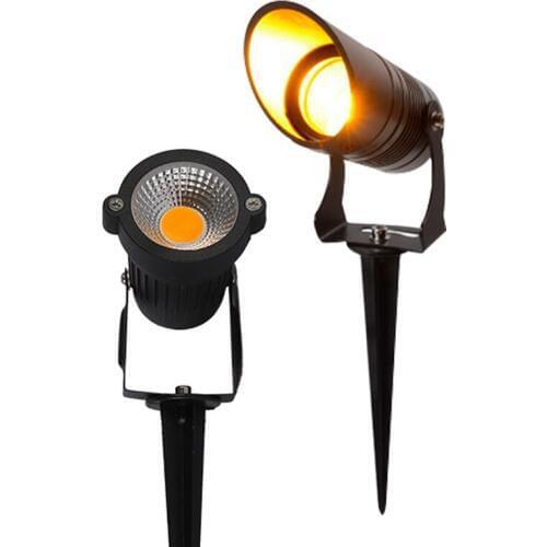 LED COB Garden lighting 5W 7W 10W Outdoor Spike Lawn Lamp Waterproof Lighting Led Light Garden Path Spotlights AC110V 220V DC12V