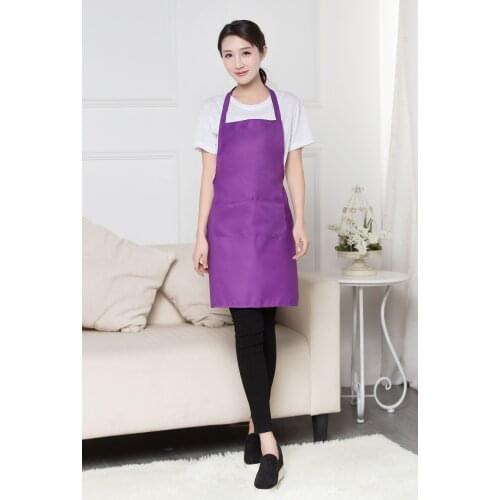 Women Lady adult Cooking Kitchen Apron Restaurant Home Sleeveless work apron bib cooking work clothing Barbecue with Pocket