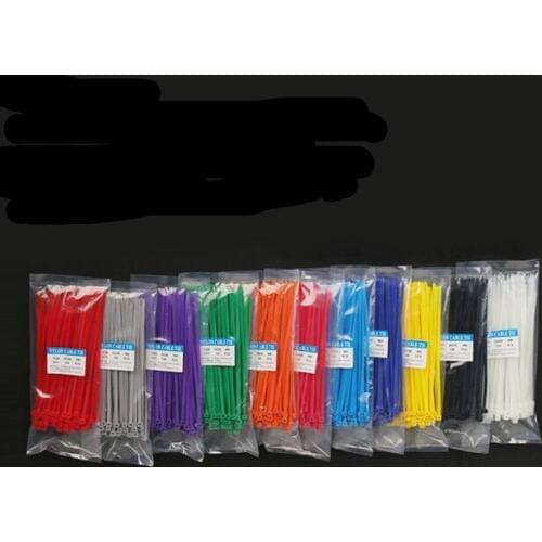 100/Lot 3*150mm width 2.5mm Colorful Factory Standard Self-locking Plastic Nylon Cable Ties,Wire Zip Tie 3x150