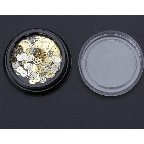 120Pcs Mixed Steampunk Cogs Gear Clock Charm UV Frame Epoxy Resin Jewelry Fillings DIY