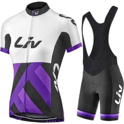 2021 LIV Cycling Clothing BIB Gel Shorts Women Bicycle Jersey Set Sport Suit Female Road Bike Clothes MTB Uniform Summer Dress