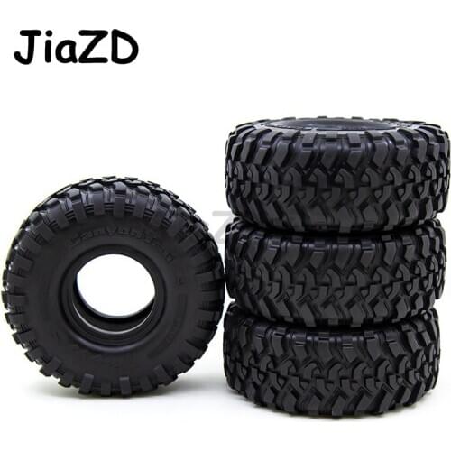 4PCS 1.9" Rubber Rocks Tyres / Tires with Inner for D90 TRX-4 Defender TRX-6 G63 SCX10 II AXIAL 90046 TF2 RC Car Accessories