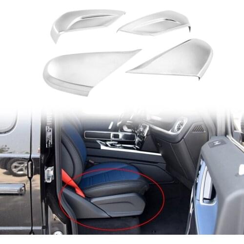Car ABS Chrome Seat Side Decoration Panel Cover Trim for Mercedes Benz G Class W463 G500 2019-2020