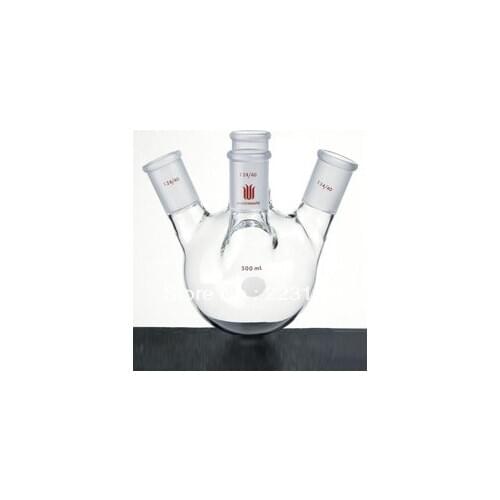 Flask, Round bottom,4-neck, Angled, Capacity:250ml, Center joint:24/42