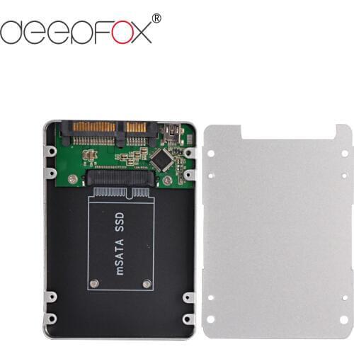 DeepFox 2.5 SATA To Mini SATA USB 2.0 To Mini SATA SSD Adapter Enclosure HDD SSD Hard Disk Drive Case External HDD Case