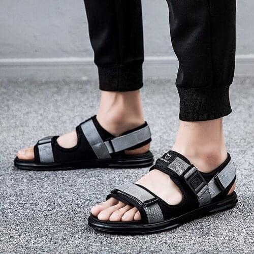 Sandles leather sandale hollow sandales mens plage sandalias mens sandals breathable comfort casual on rubber slip summer large