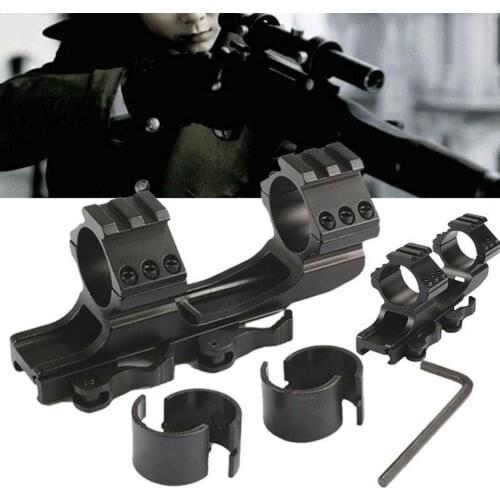 Tactical Gun AR15/Ak17 Rifle Optic Scope Mount 25.4mm/30mm QD Rings Mount For 20mm Picatinny Rail Cantilever Tactical Mounts