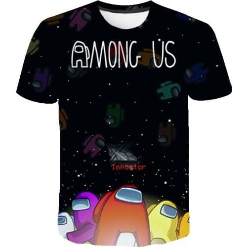 Summer Short Sleeve Casual Game Among Us 3D Printed T Shirt Boy Girl Kids Fashion Streetwear Men Women Children Cool Tops Tee