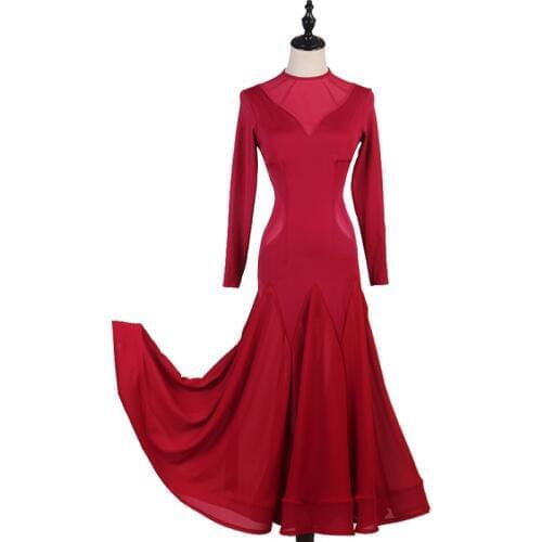 Custom made New ballroom dance competition dress dance ballroom waltz dresses standard dance dress women ballroom dress