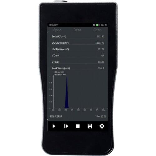 LCE HP350UV UV Meter Pocket Spectrum Analyzer 200-400nm spectrometer for Light Test