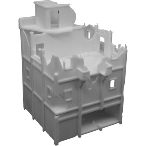 Outland Models Railway Scenery Building Damaged City House (Tall) 1:87 HO Scale