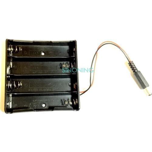2pcs Plastic Battery Holder Storage Box Case for 4x 18650 Battery with DC Plug for Arduino