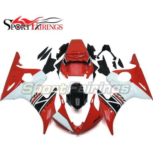 Full Fairings For Yamaha YZF-R6 YZF600 R6 Year 2005 05 Motorcycle Fairing Kit ABS Bodywork Motorbike White Red Black Fairings