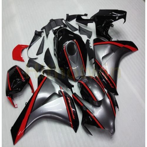 Custom motorcycle Fairings for CBR1000RR 2008 2009 2010 2011 motor panels+Botls+Injection mold silvergray