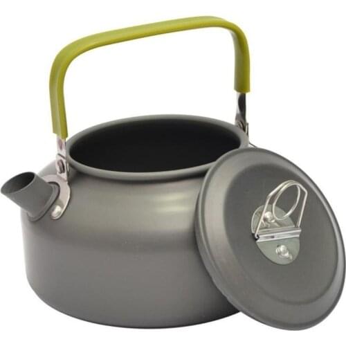 0.8L Outdoor Portable Camping Cookware Water Kettle Ultra-light Aluminum Alloy Travel Picnic Hiking Water Kettle Pot