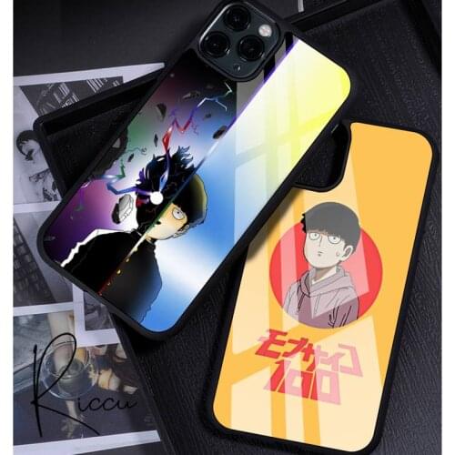 Mob psycho 100 Shigeo Kageyama anime Phone Case Rubber for iPhone 12 11 Pro Max XS 8 7 6 6S Plus X 5S SE 2020 XR 12 Mini case