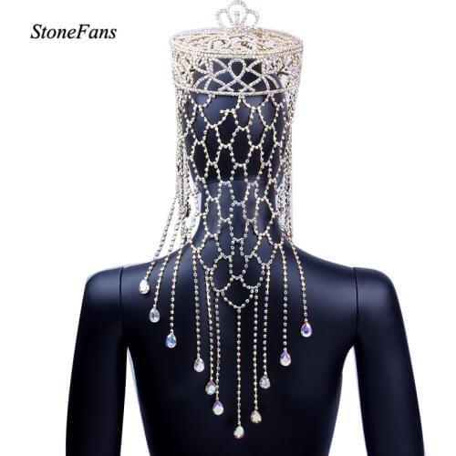 Luxury Customed Round Large Crystal Crown Tiara for women Wedding Headpiece Rhinestone bridal crown handmade Tiaras Hair Jewelry