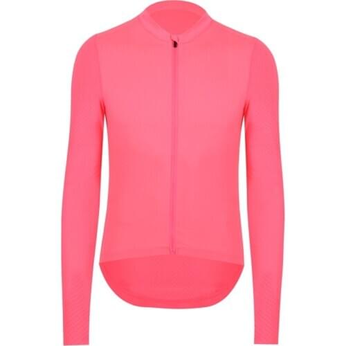 SPEXCEL 2018 Best quality PINK Summer Pro Team aero Long Sleeve Cycling Jersey sun protection cycling shirt with Italy fabric