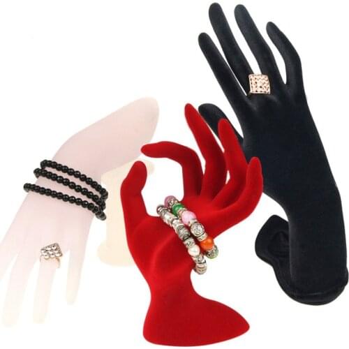 Jewelry display stand Hand Finger Shape Display Stands Ok Hand Finger Glove Ring Bracelet NecklacePlastic Holder Rack