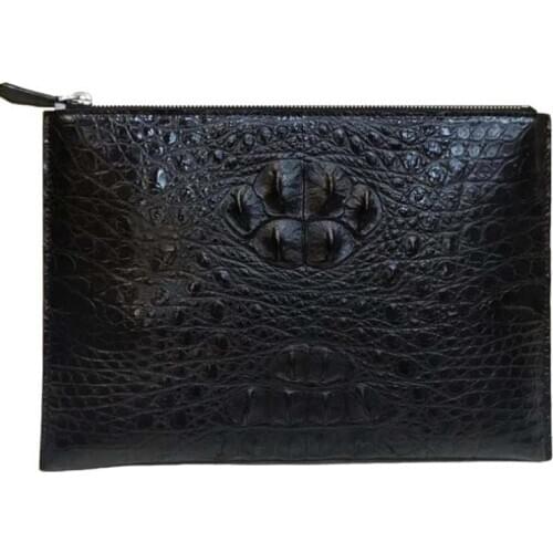 Wanexing Thai crocodile skin skull bag for men casual real crocodile leather men clutch bag fashion trend business handbags