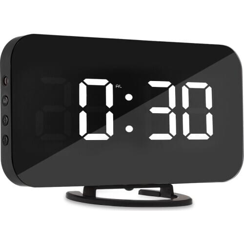 LED Digital Alarm Table Clock Brightness Adjustable For Home Office Hotel Light Sensor USB Modern Digital Clock
