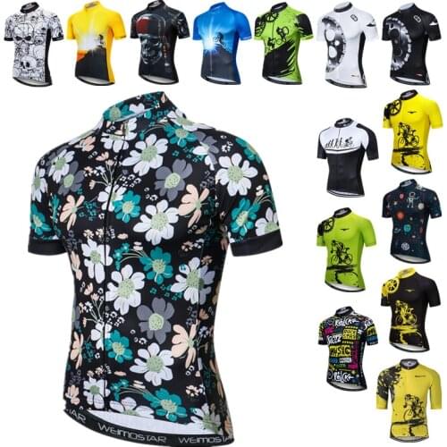 Weimostar Mens Cycling Jersey 2021 Pro Cycling Clothing Summer MTB Bike Jersey Anti-UV Bicycle Clothes Quick Dry Cycling Shirt