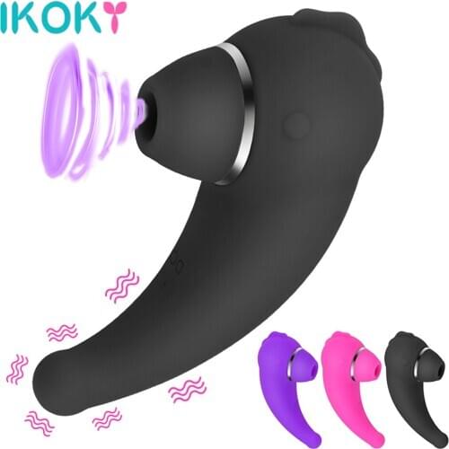 Powerful Clit Sucker Vibrator Tongue Vibrating Nipple Sucking Blowjob Clitoris Stimulator Etotic Sex Toys for Women Masturbator