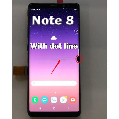 Original Used Have a line For Samsung Note 8 LCD Display Touch Screen Digitizer For Samsung Galaxy Note 8 N9500 N9500F LCD