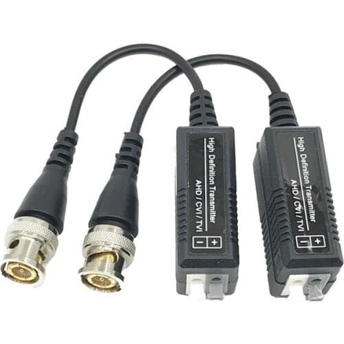 1pair Video Balun Analog Coaxial AHD/CVI/TVI UTP Twisted 300M Distance CCTV Balun Passive Transceivers BNC Twisted Transmitter