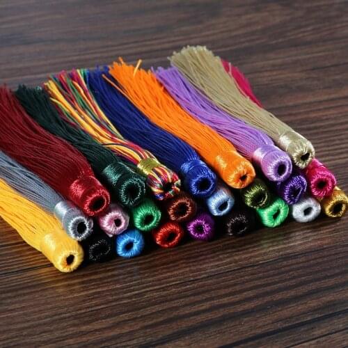 1pc/lot 12cm Tassels Fringe DIY Earrings Accessories Silk Tassels mix color For Embellishments Jewelry Findings Tassels